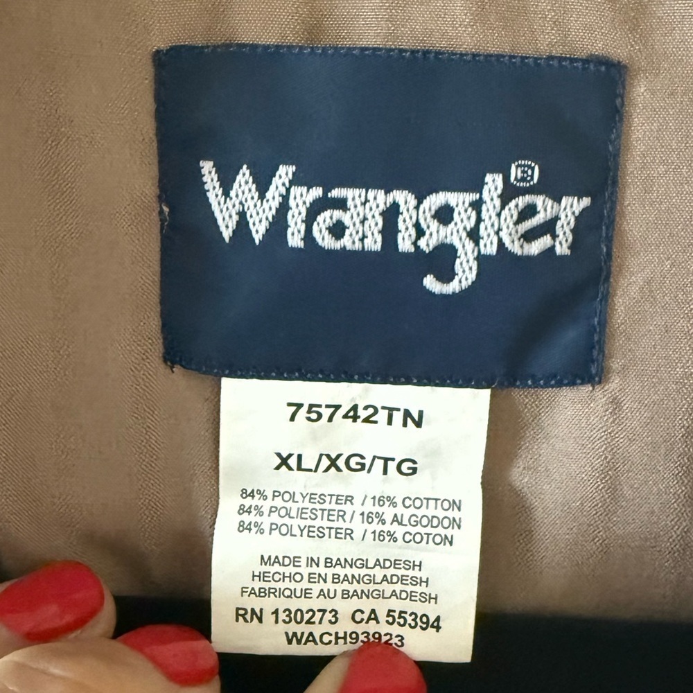 Wrangler snap button shirt • Men’s XL - Picture 3 of 7